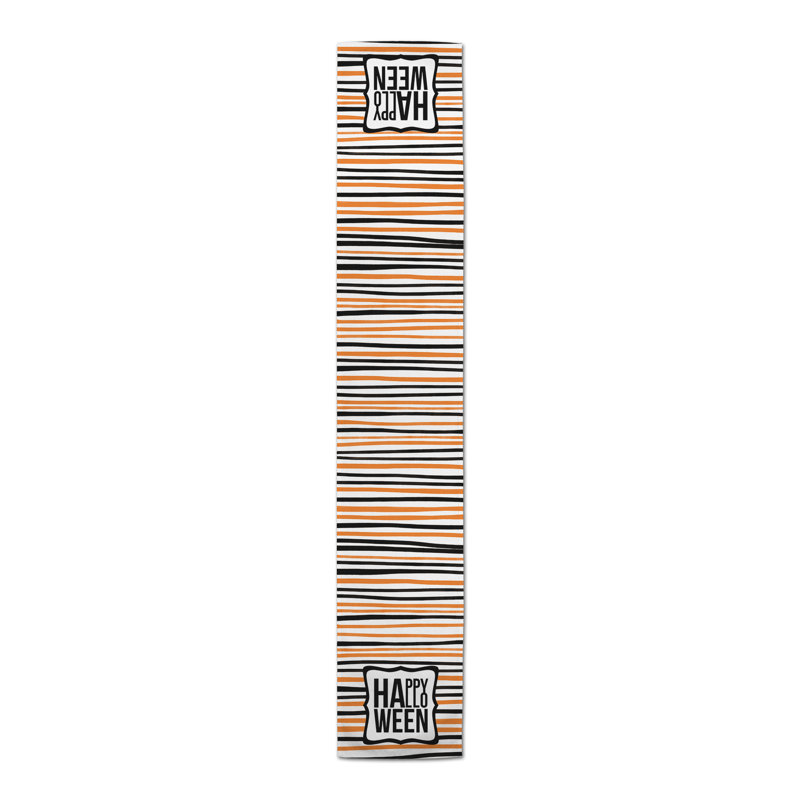 Rectangle Striped Polyester Table Runner, 72" x 16"