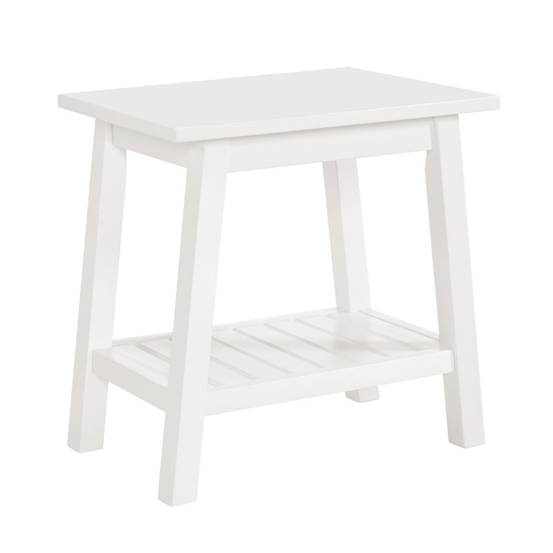 Alaterre Furniture Dorset Bench Stool with Storage – Multi-Functional and Space-Saving Wooden Seat with Bottom Shelf for Bathroom, Entryway, Bedroom, or Kitchen Seating & Organization