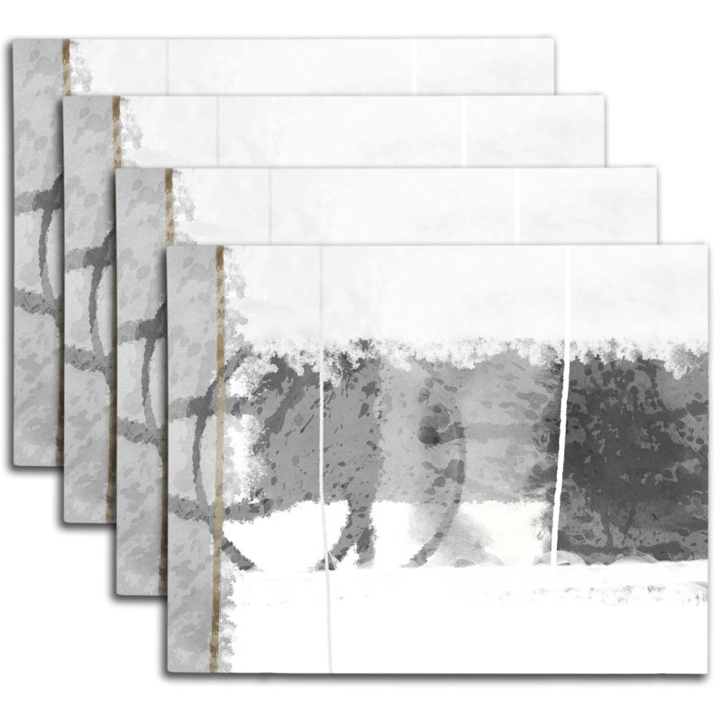 Napperon abstrait en polyester