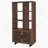 3-Shelf Bookcase With Slatted Doors