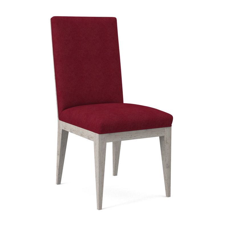 Chaise parsons rembourrée Logan, Rouge Margaret, Bisque