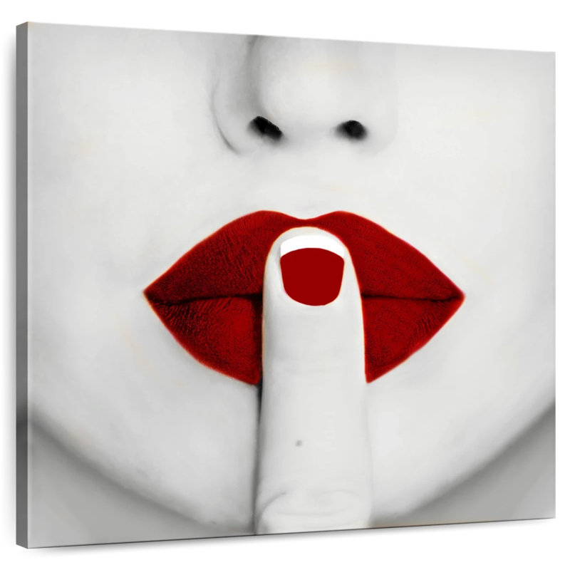 Shuttleworth Red Lips Queen, 16" H x 16" W
