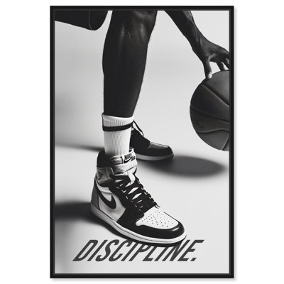 Discipline Sneakers Black And White Urban Wall Arts by Notoriart