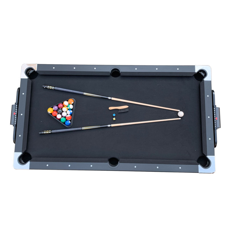 Black 7-Foot 3-in-1 Multi Game Swivel Table