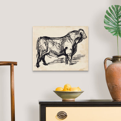 " Black Angus I " Painting Print