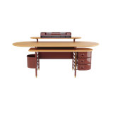 Frank Lloyd Wright Racine Desk with Storage and Accessories