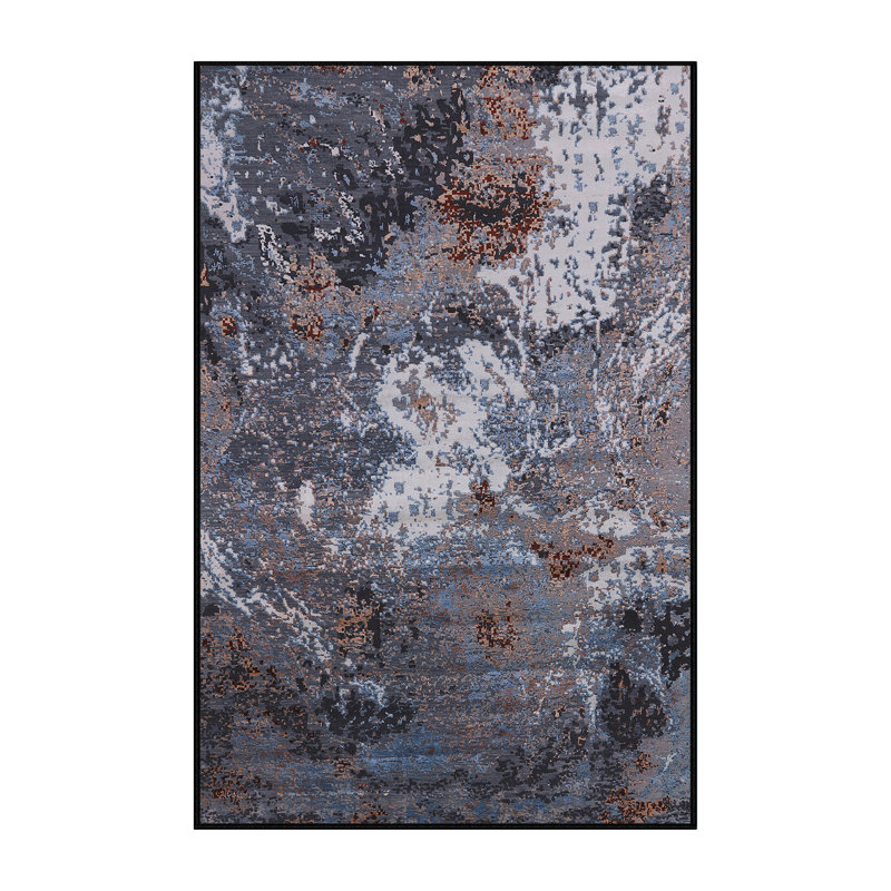 Tapis gris foncé Carnot, Rectangle 8 pi x 12 pi