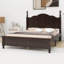 Structure de lit plateforme, lit plateforme de style rétro avec support en lattes de bois-1387452016-1387452021