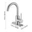 Single Handle Sink Faucet, Brushed Nickel Single Handle Bathroom Faucet, Kitchen Water Faucets with Anti-Splash Aerator, Suitable for Bathroom, RV, Bar Sink, Public Restroom, High Arc Spout