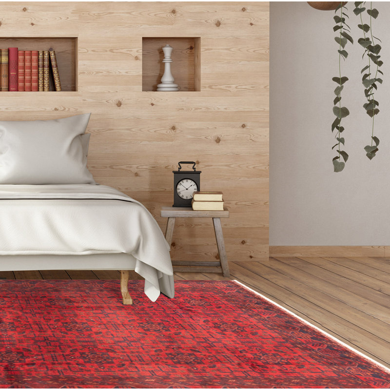 Tapis rouge Malci Esari 6 pi 7 po x 9 pi 7 po