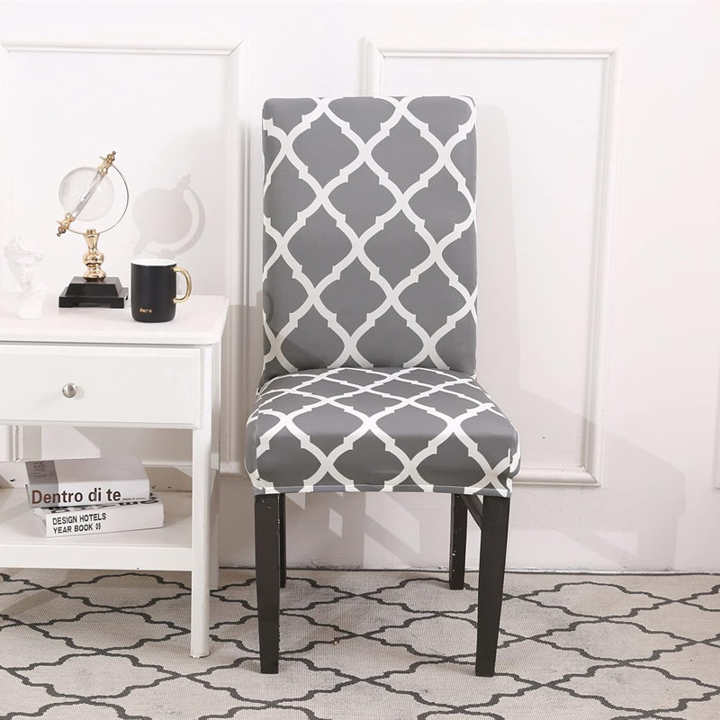 Polyester Box Cushion Dining Chair Slipcover