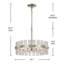 Lustre fantaisie en cristal argent brossé 18,1 po Kadience