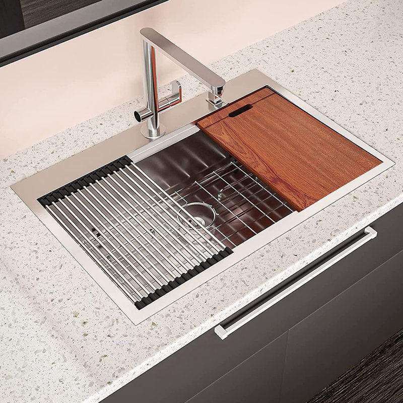 30'' L Single Bowl Stainless Steel Kitchen Sink