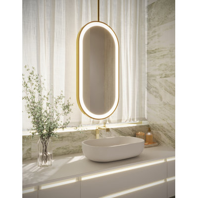 Miroir lumineux encadré Sculpt