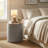 Vancouver Round Storage Ottoman with Wood Top