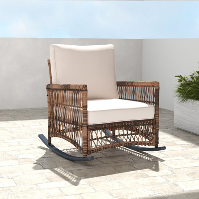 Cinderford Craney Wicker Outdoor Rocking Chair