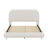 Upholstered Platform Bed With Thick Fabric, Solid Frame And Stylish Curve-Shaped Design-114264718-114264716