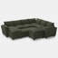 Canapé-lit modulaire en U en chenille Luna-1125014023