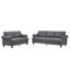 Ensemble de canapé de salon en polyester de style classique avec rangement Elegant Comfort