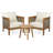 Ellesmere Outdoor Faux Rattan Conversation Set
