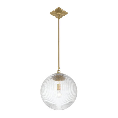 Arona 14'' Aged Brass Pendant