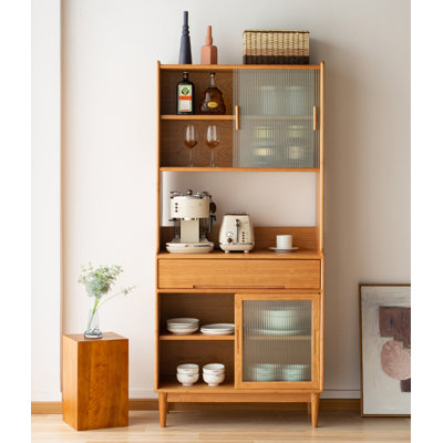 Scandinavian Sideboard All Solid Wood Household Storage Cabinet Food Cabinet