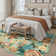 Lorena Timeless Elegance Floral Area Rug in Light Green