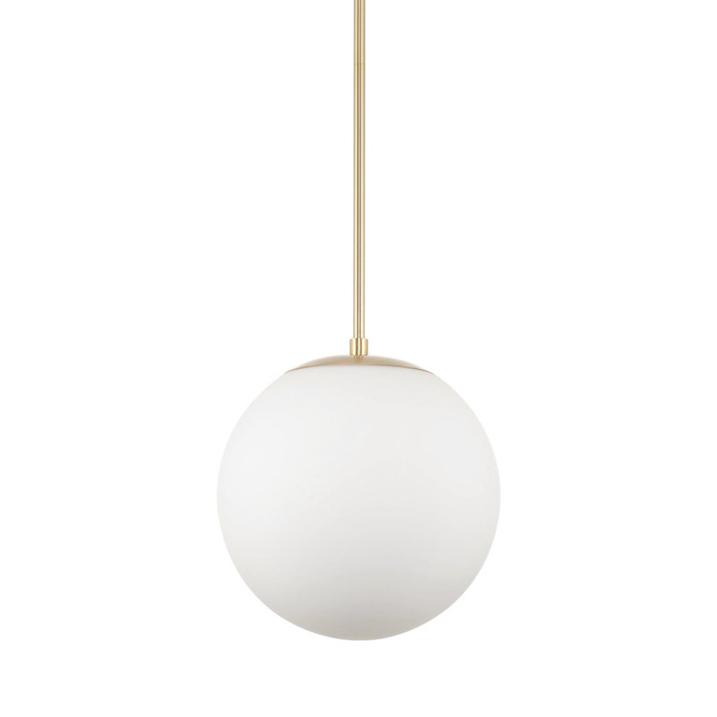 Luminaire suspendu sphère 1 lumière Kimbrielle, H 57 po x l 12 po x P 11,5 po