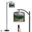 Lampe sur pied à arc avec abat-jour réglable Sommet de montagne Zugspitze Jour d'été lac Eibsee Garmisch Lampe sur pied 3 températures de couleur à intensité variable pour lampe