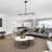 Delmis 3 - Light Kitchen Island Pendant Rustic Linear Chandelier with Clear Glass Shades-93616517