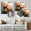 Décoration murale fleur d'or rouge I - Floral-1835251349