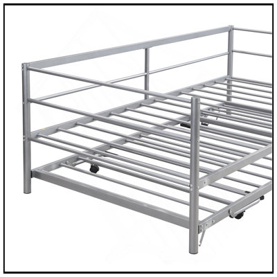 Upholstered Daybed with Trundle Bed