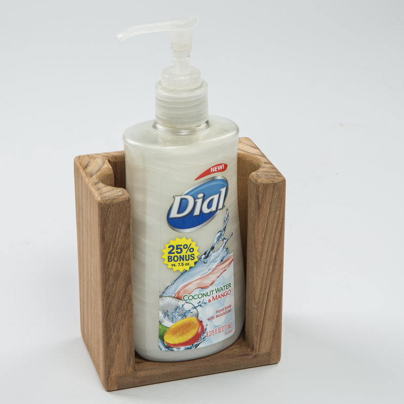 Porte-savon liquide en teck