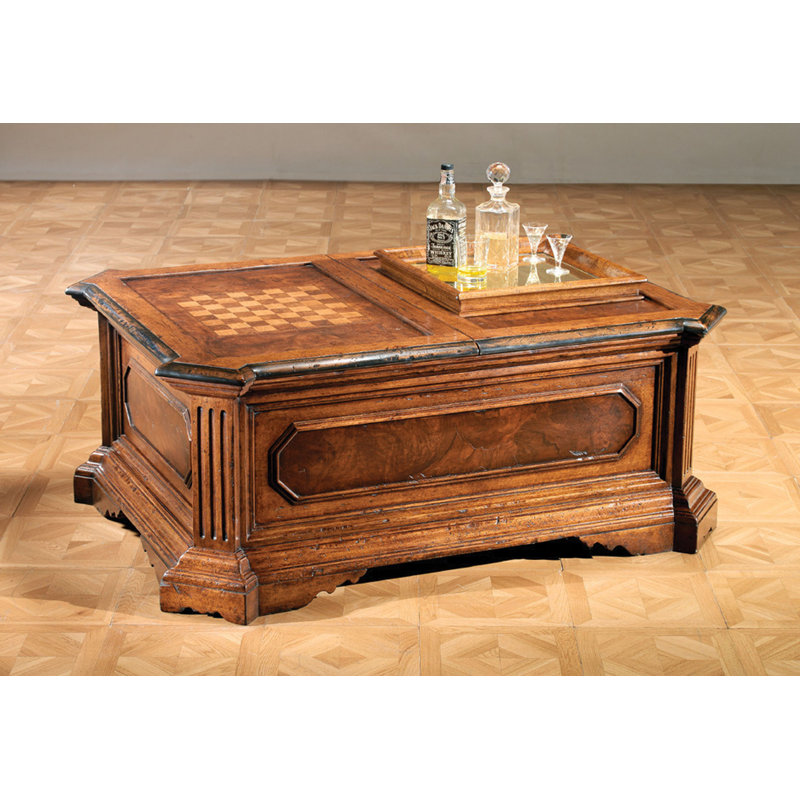 Table basse à plateau relevable 4 pieds
