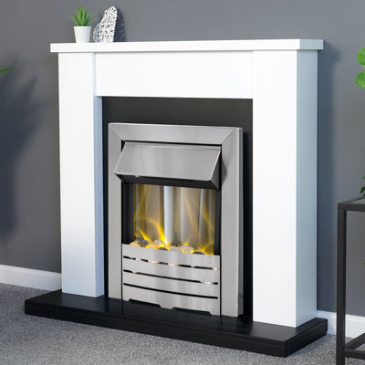 Solus Adam 100cm W Electric Electric Fireplace Suite with 6824.28 BTU