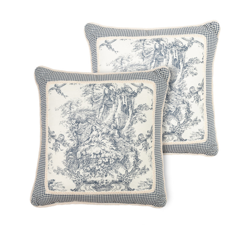Housse et insert de coussin carré 100% coton Maxen