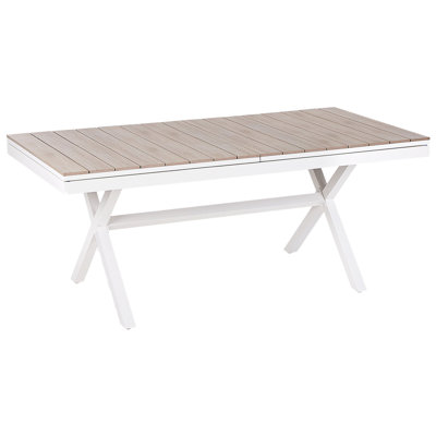 Rexanna Rectangular Metal Extendable Outdoor Dining Table - 72.4 cm W 35.4 cm D