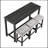 Bar Table Set with Power Outlet, Bar Table and Chairs Set, 4 Piece Dining Table Set-508699968