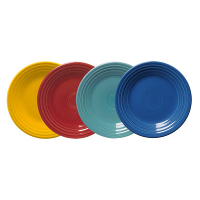 Shop Mixed Sets Fiesta Vibrant Classic Rim 9 Inch Luncheon Plate, Set Of 4