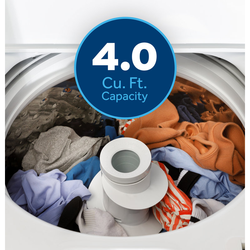 GE® 4.0 cu. ft. Capacity Washer with Stainless Steel Basket and Water Level Control​