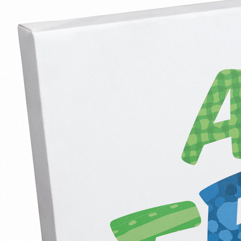 Art sur toile Bragg Rainbow Alphabet, H 20 po x l 16 po x P 1,25 po