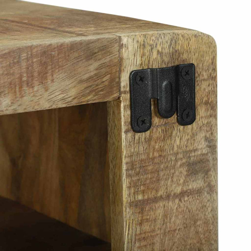Unfinished TV Stand, Brown, 36cm H x 60cm L x 32cm W