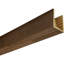 Poutre en bois brossé AmeriCraft, 3 côtés (poutre en U), l 7 1/2 po x H 5 1/2 po x L 144 po, chêne blanc teint-130694554-129847230-130694517