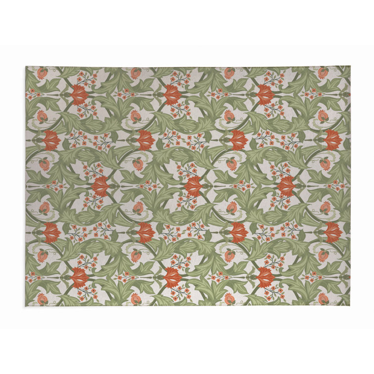 Ogee Leaf Outdoor Rug