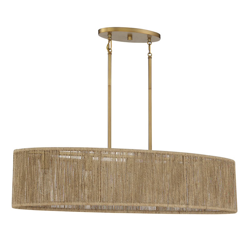  Lustre ovale 5 lumières Ashe