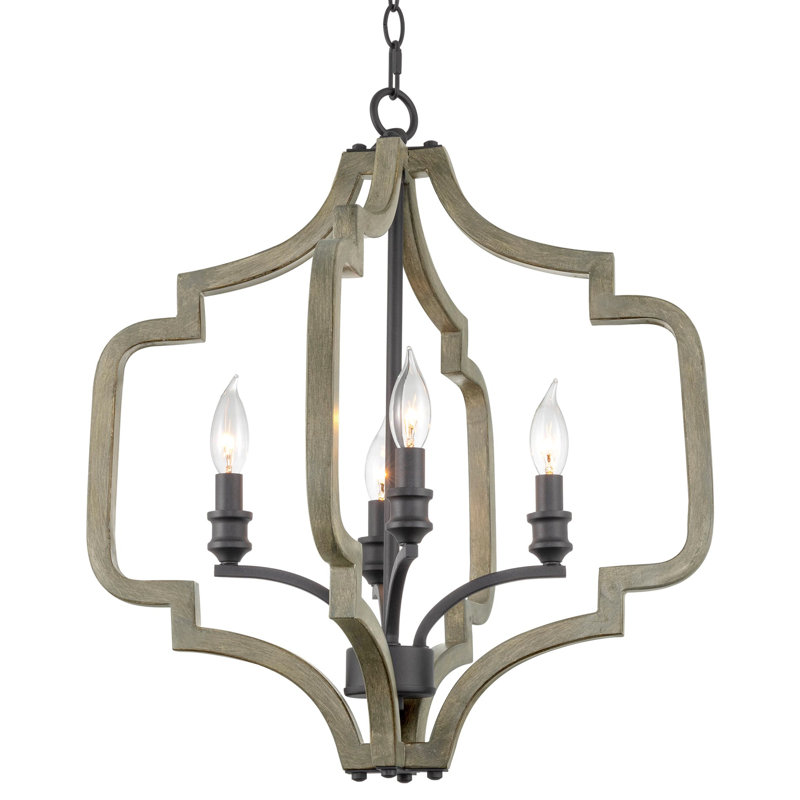 Lustre classique géométrique à 4 lumières Colmenero