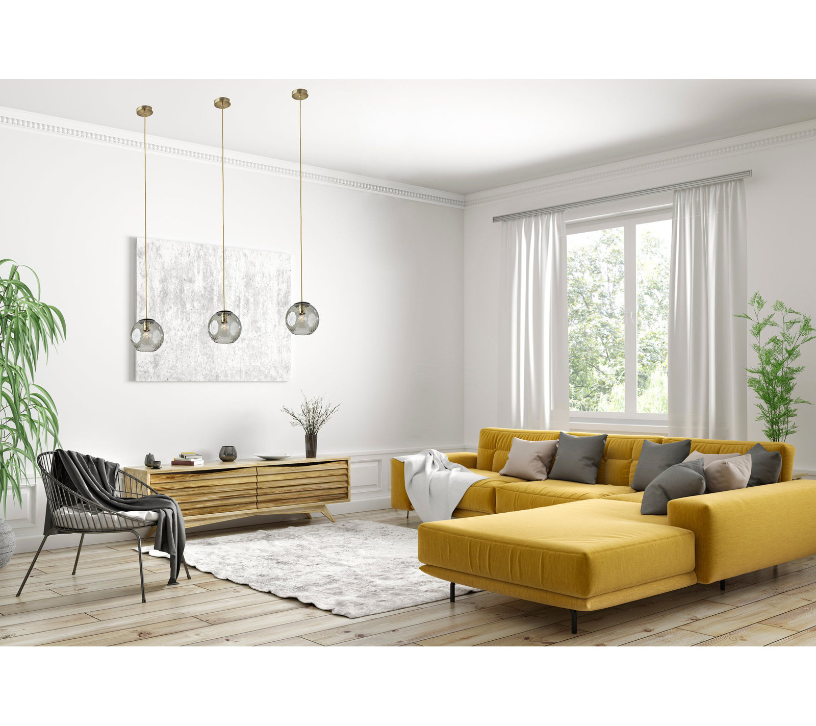 Delos Single Light Glass Pendant