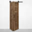 Solid Oak Barn Door with Single Bi-Folding System-105091977