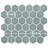 Merola Tile Tribeca 2" Hex Glossy 11-1/8 " x 12-5/8 " Porcelain Mosaic Floor & Wall Tile-49923964