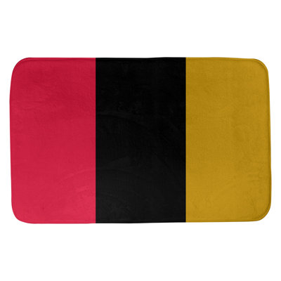 Ottawa Hockey Rectangle Memory Foam Non-Slip Striped Bath Rug